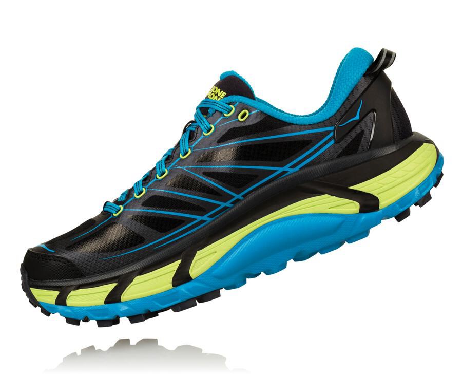 Chaussure Trail Hoka One One Mafate Speed 2 Homme - Noir/Bleu - ZLP-327189